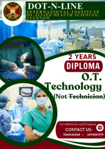 Dot n Line Institute Diploma and Certificate courses in paramedical and allied health sciences Lucknow- DIPLOMA OT TECHNOLOGY