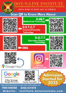 2024 Dot n Line Institute Diploma and Certificate courses in paramedical and allied health sciences Lucknow- ALL COURSES FLYER 2