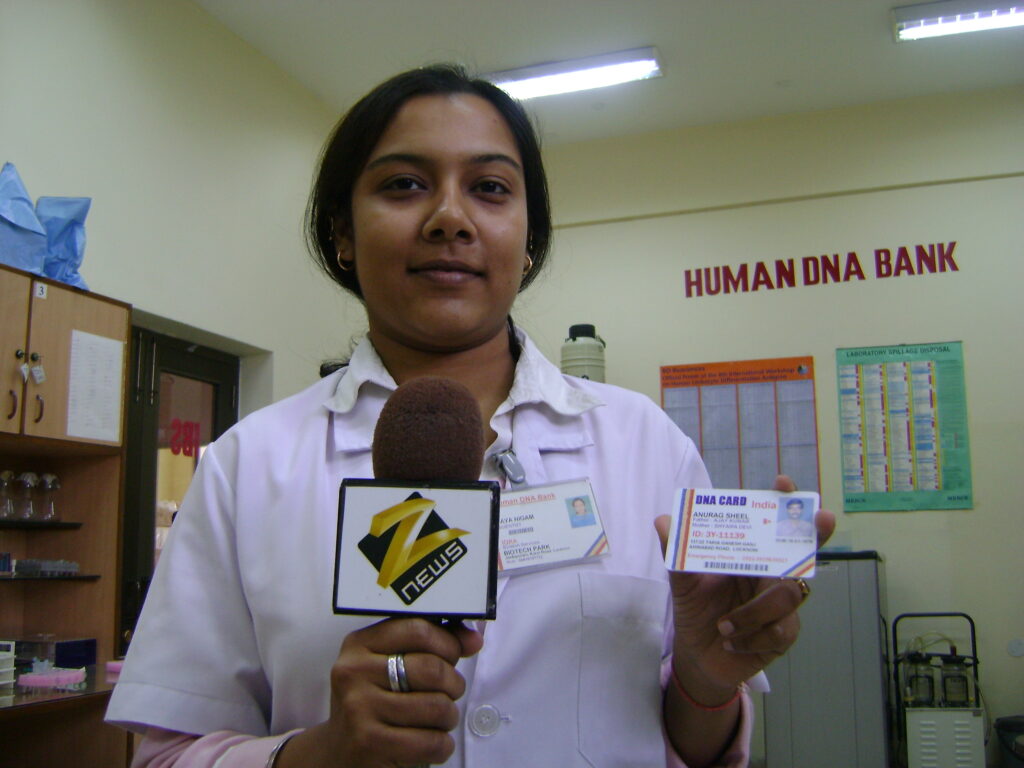 Zee News Interviewing Dr Dipika (Assistant Scientist of Dr Saeed Ahmad)