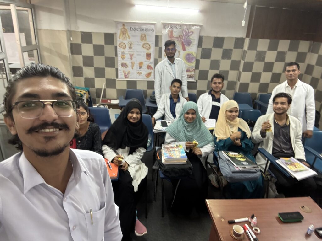 Students Having Treat from Dr Mohd Saad Director DNL