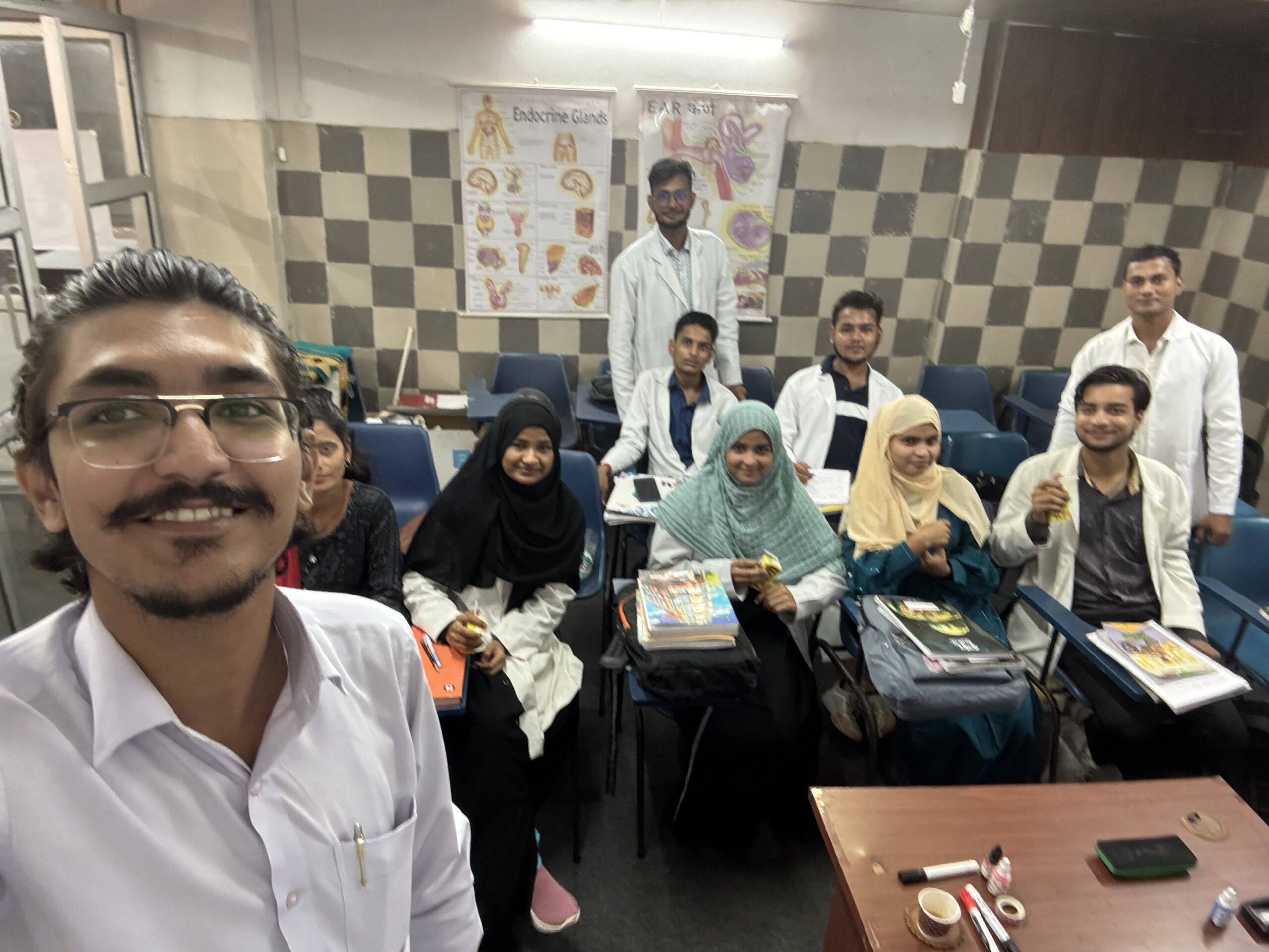 Students Having Treat from Dr Mohd Saad Director DNL