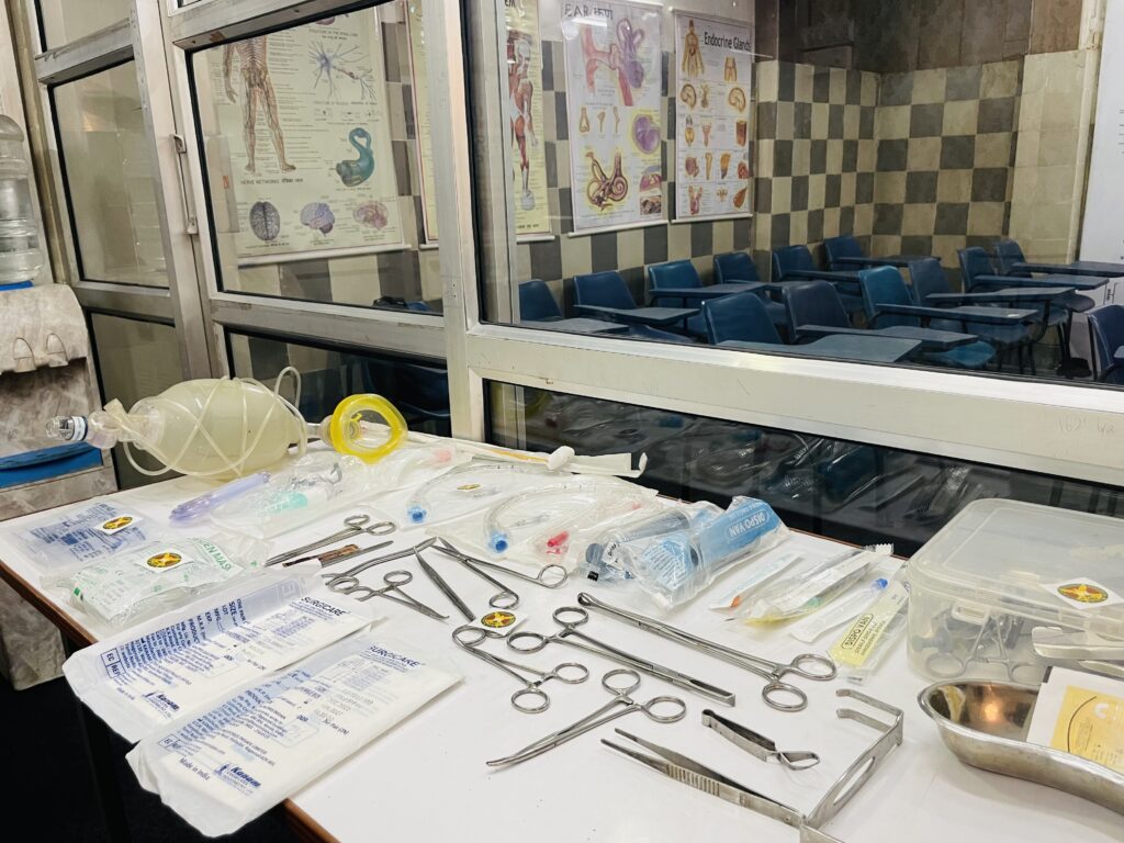 Practical Equipment, Tool and Devices at Dot N Line Institute (The International Institute for Allied Health Sciences) , Zenith Hospital, Lucknow