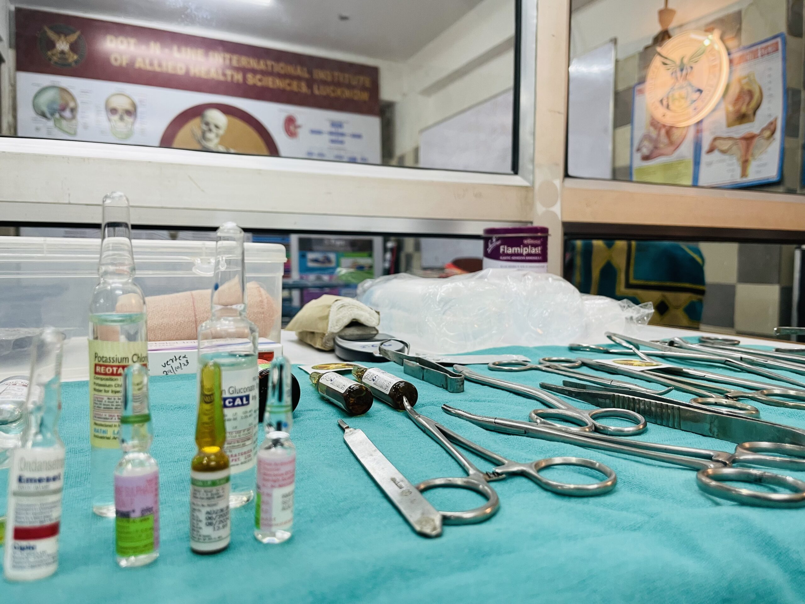 Practical Equipment, Tool and Devices at Dot N Line Institute (The International Institute for Allied Health Sciences) , Zenith Hospital, Lucknow
