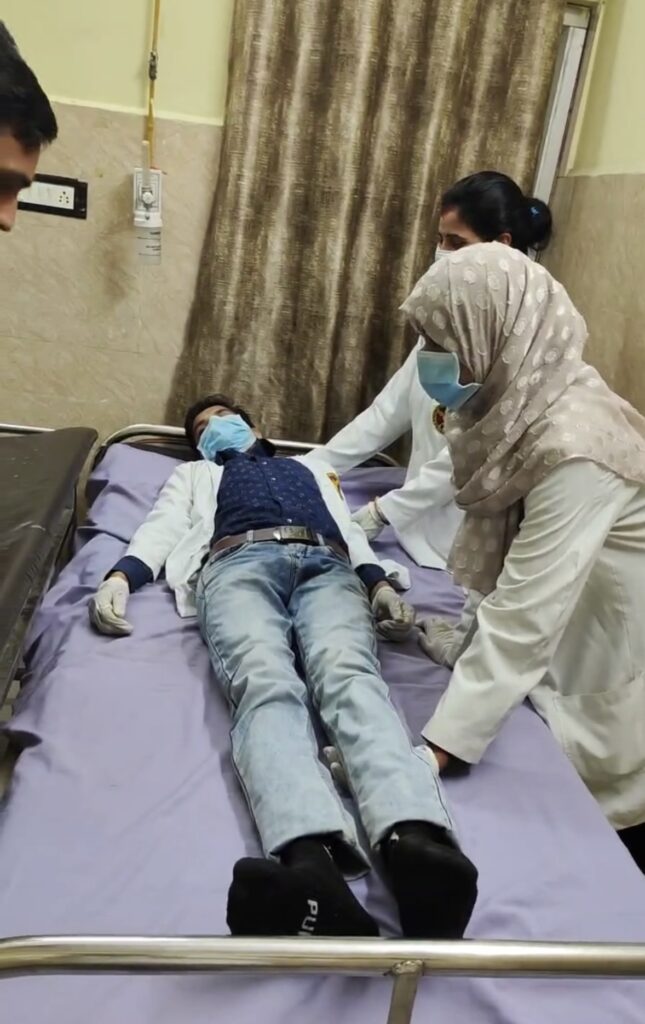 DNL Batch 2024 Performing Practical at Zenith Hospital Lucknow