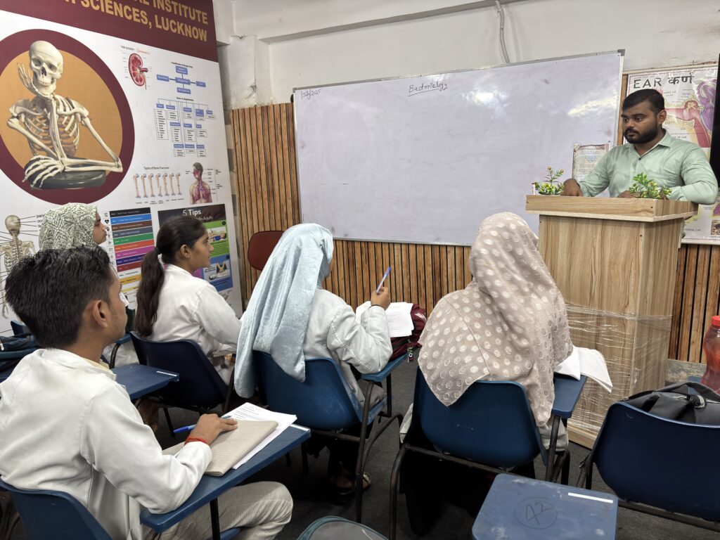 Shoaib Ahsan Sir taking Theory Classes of Paramedical Students of Batch 2024 and Batch 2025 at Dot n Line Institute Zenith Hospital