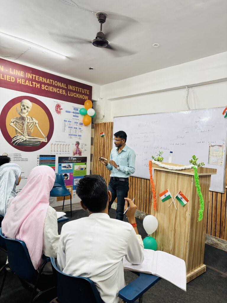Dr Deepak Gaur Sir from City Institute of Allied Health Sciences from Gorakhpur giving special lecture at Dot n Line Institute Zenith Hospital