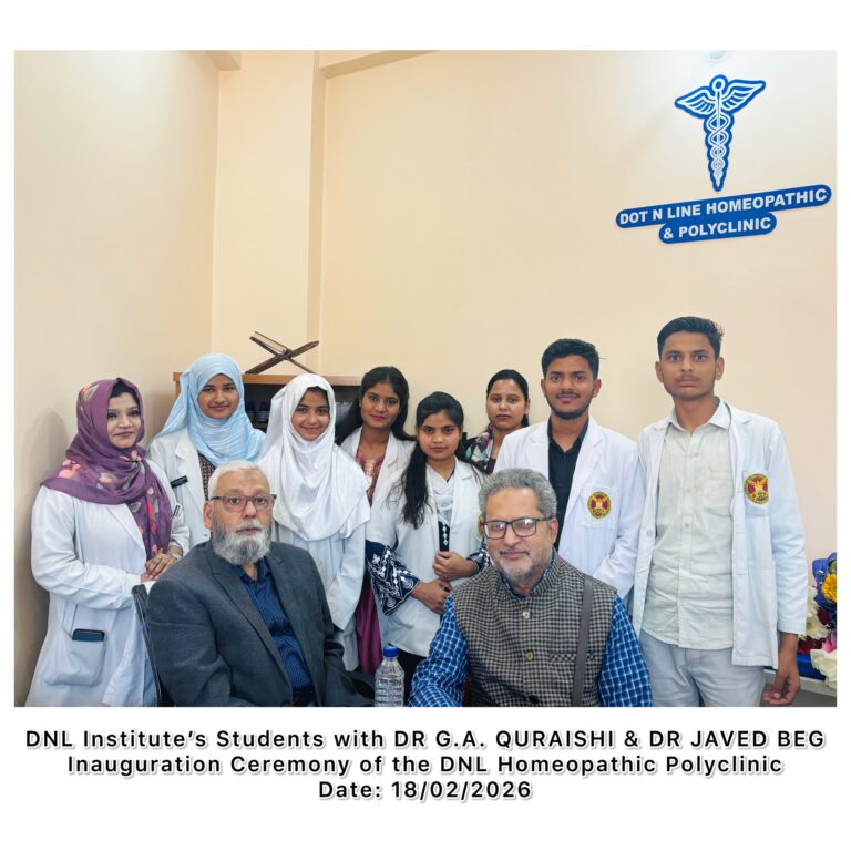 DNL Students with Chief Guest at Dot n Line Homeopathic Polyclinic